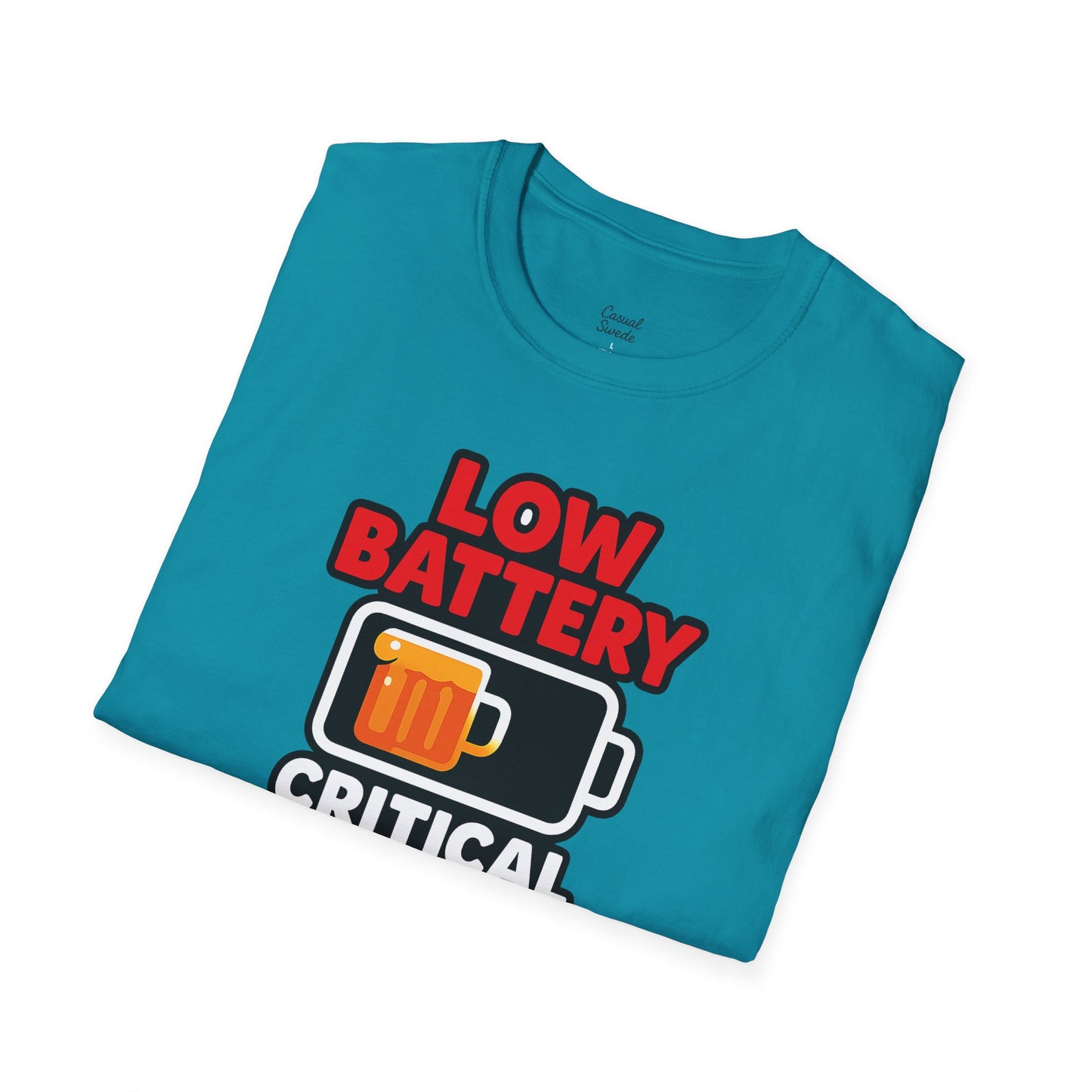 Kritisk ölnivå T-shirt, rolig öl-T-shirt, gåva för ölälskare, partytröja, unisex grafisk T-shirt