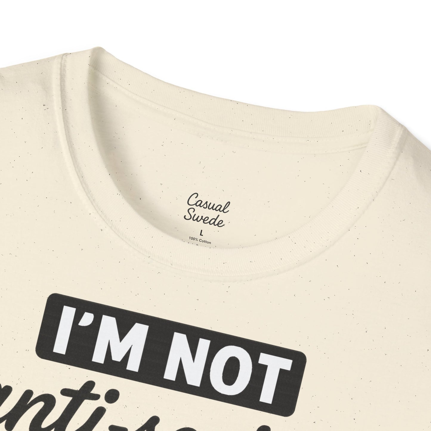 Jag är inte antisocial t-shirt, selektiv social rolig t-shirt, unisex mjukisskjorta, födelsedagspresent, avslappnad outfit, urban stil