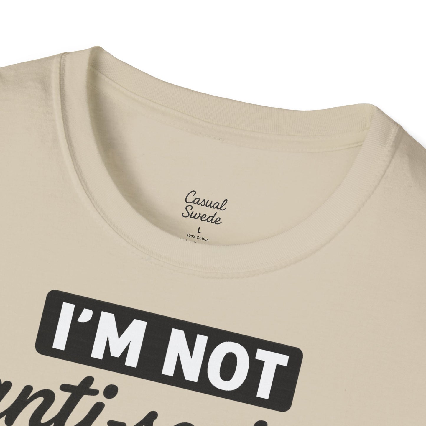 Jag är inte antisocial t-shirt, selektiv social rolig t-shirt, unisex mjukisskjorta, födelsedagspresent, avslappnad outfit, urban stil