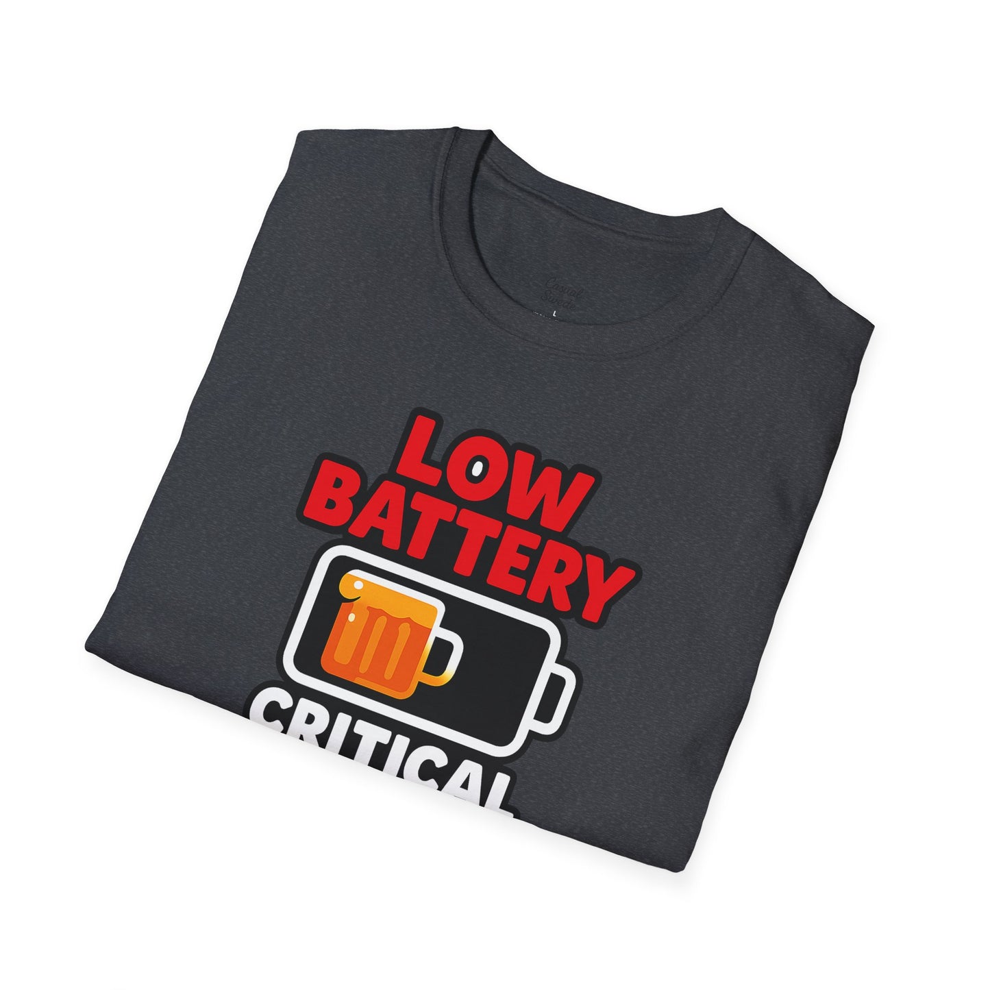 Kritisk ölnivå T-shirt, rolig öl-T-shirt, gåva för ölälskare, partytröja, unisex grafisk T-shirt