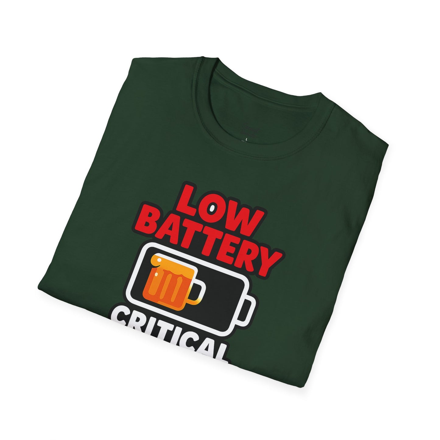 Kritisk ölnivå T-shirt, rolig öl-T-shirt, gåva för ölälskare, partytröja, unisex grafisk T-shirt