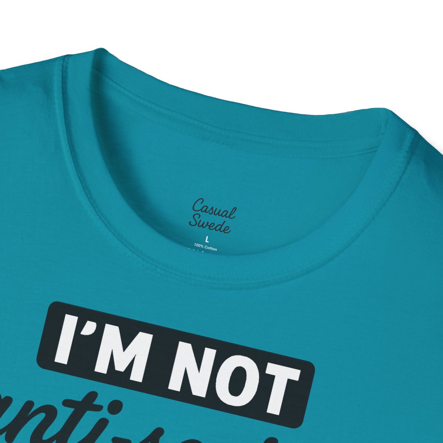 Jag är inte antisocial t-shirt, selektiv social rolig t-shirt, unisex mjukisskjorta, födelsedagspresent, avslappnad outfit, urban stil