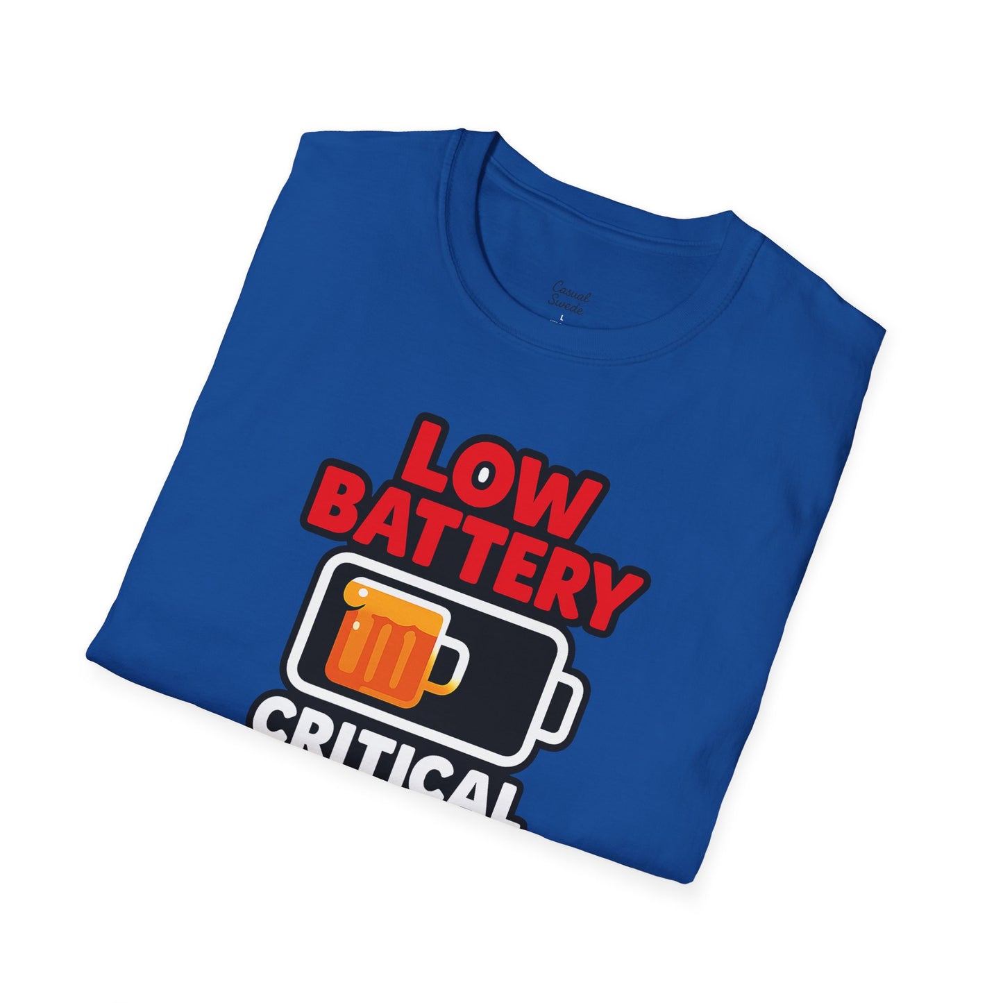 Kritisk ölnivå T-shirt, rolig öl-T-shirt, gåva för ölälskare, partytröja, unisex grafisk T-shirt
