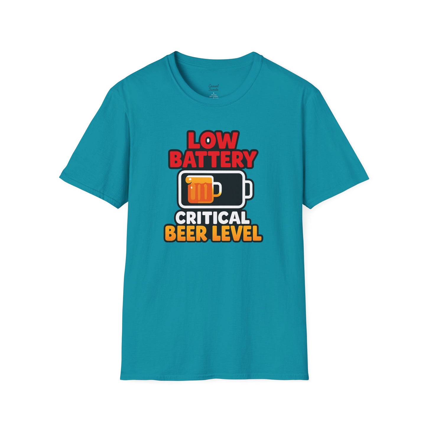 Kritisk ölnivå T-shirt, rolig öl-T-shirt, gåva för ölälskare, partytröja, unisex grafisk T-shirt