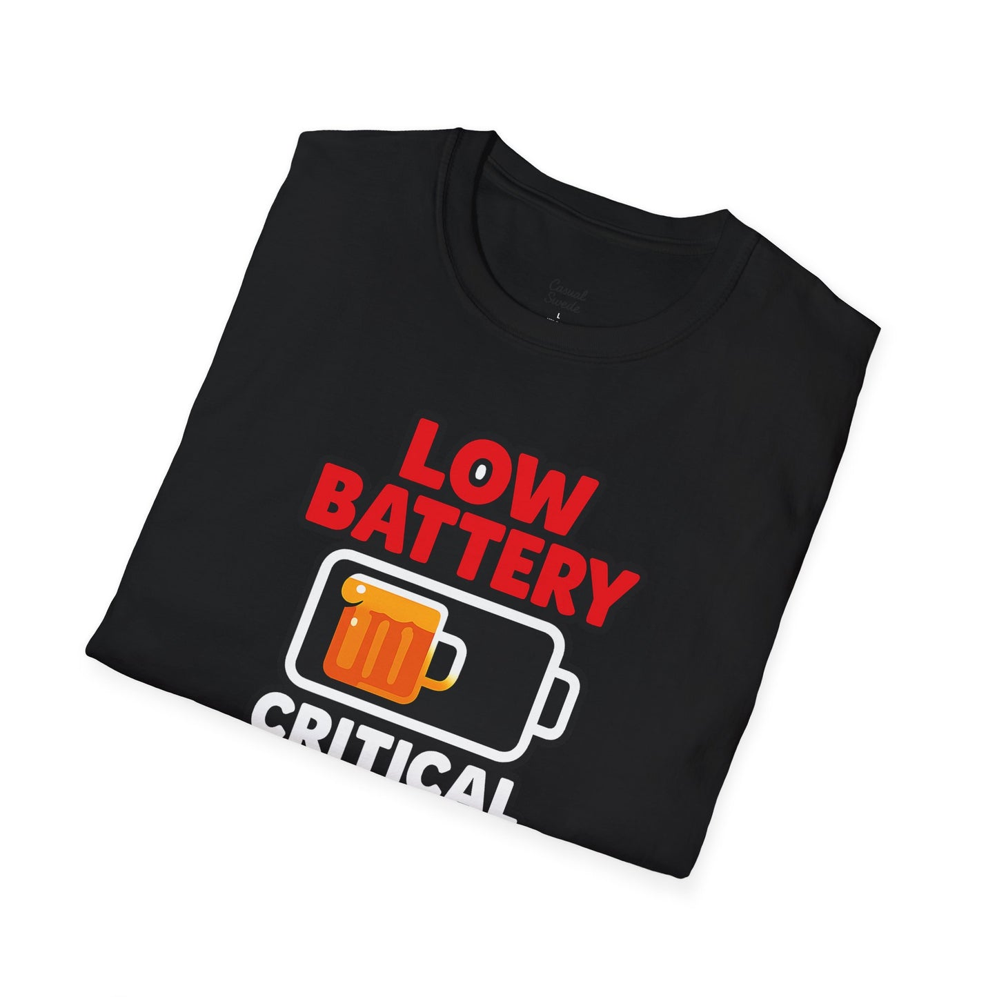 Kritisk ölnivå T-shirt, rolig öl-T-shirt, gåva för ölälskare, partytröja, unisex grafisk T-shirt