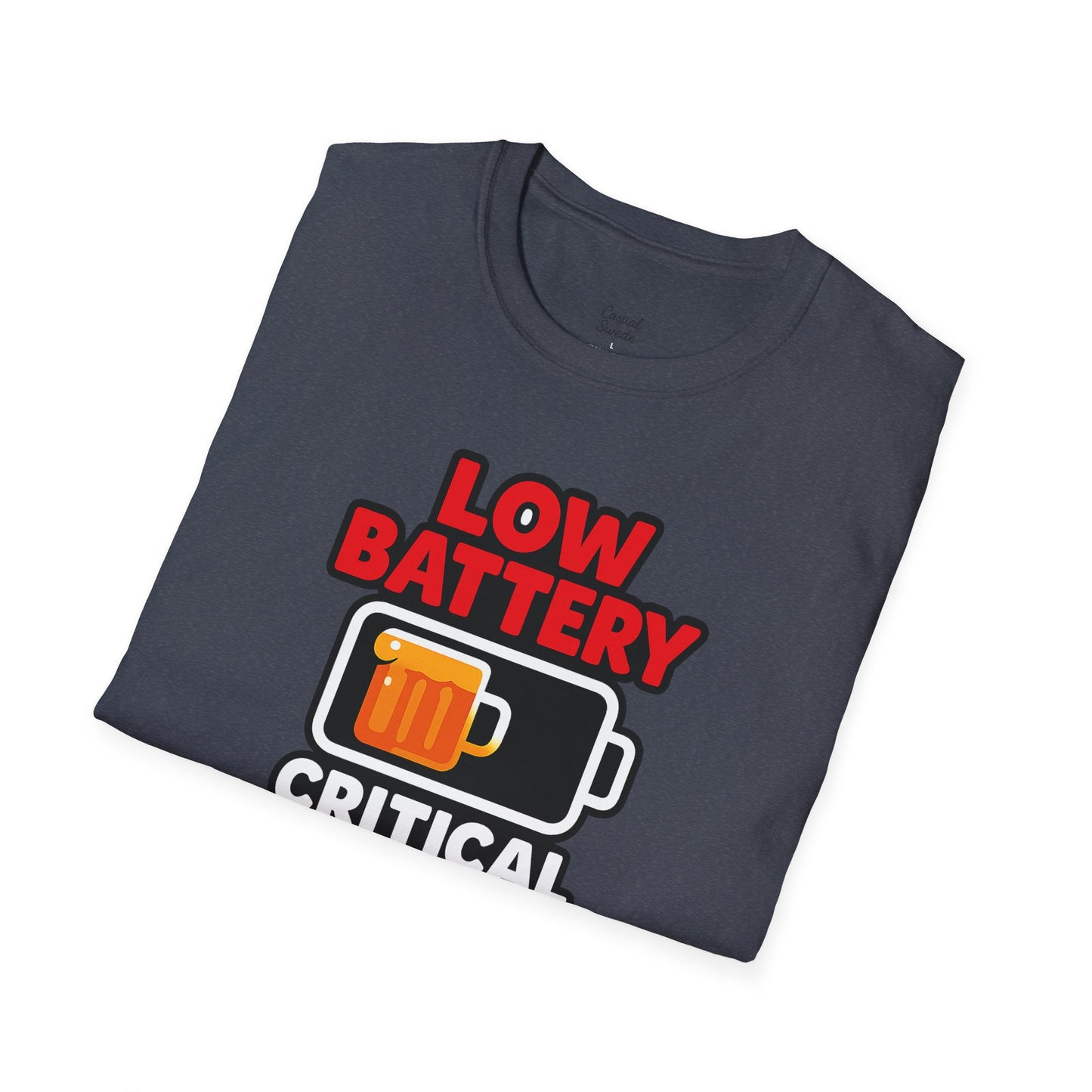 Kritisk ölnivå T-shirt, rolig öl-T-shirt, gåva för ölälskare, partytröja, unisex grafisk T-shirt