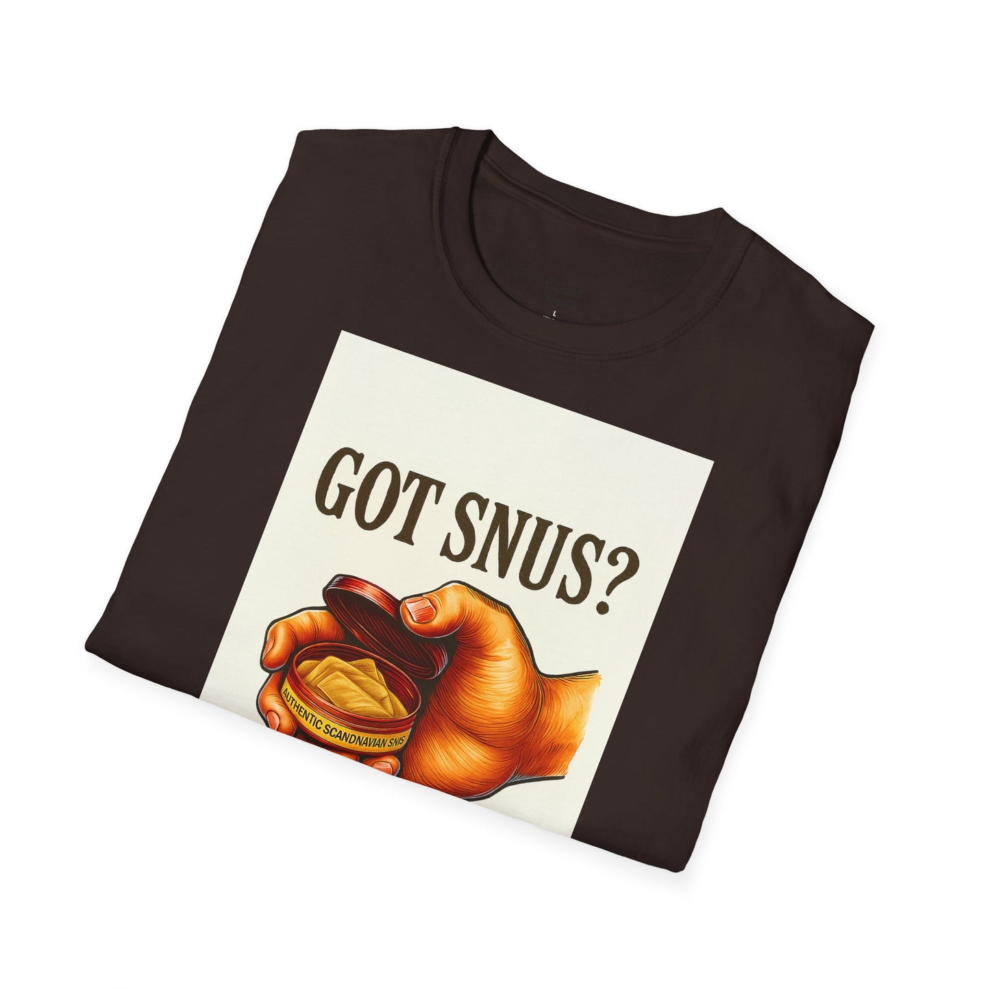 Har du snus? Rolig unisex mjuk t-shirt, vardagskläder, skämttröja, unik humortröja, bekväm vardagskläder