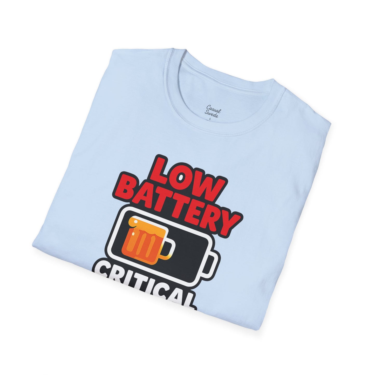 Kritisk ölnivå T-shirt, rolig öl-T-shirt, gåva för ölälskare, partytröja, unisex grafisk T-shirt