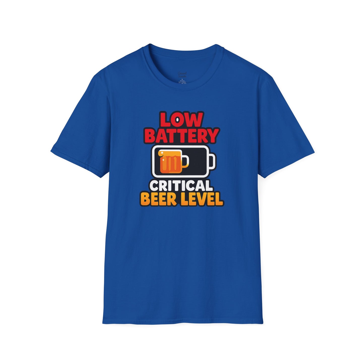 Kritisk ölnivå T-shirt, rolig öl-T-shirt, gåva för ölälskare, partytröja, unisex grafisk T-shirt