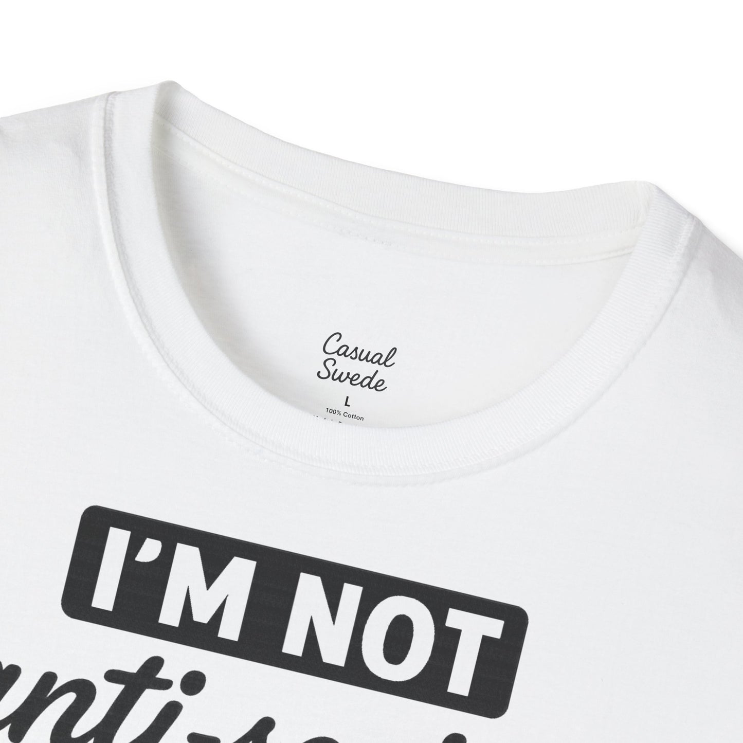 Jag är inte antisocial t-shirt, selektiv social rolig t-shirt, unisex mjukisskjorta, födelsedagspresent, avslappnad outfit, urban stil