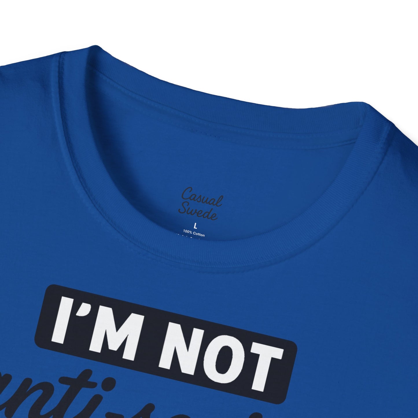 Jag är inte antisocial t-shirt, selektiv social rolig t-shirt, unisex mjukisskjorta, födelsedagspresent, avslappnad outfit, urban stil
